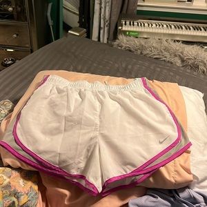Fuschia & White 💗 Nike Dri-fit Running Shorts